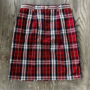 EDDIE BAUER Vintage Plaid Straight Pencil Skirt Size 2